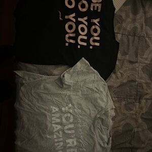 PINK Victoria's Secret Black and Gray Crop Tops